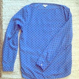 Blue Polka Dot Blouse
